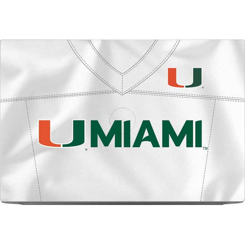 University of Miami White Jersey Dell XPS Skin